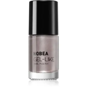 NOBEA Metal Gel-like Nail Polish gel-effect nail polish shade steel #N42 6 ml