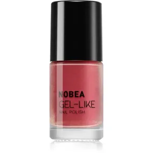 NOBEA Metal Gel-like Nail Polish gel-effect nail polish shade Sunset coral #N53 6 ml #279354