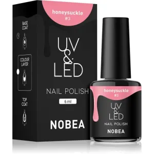 NOBEA UV & LED Nail Polish gel nail polish for UV/LED hardening glossy shade Honeysuckle #3 6 ml