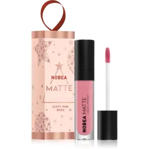 NOBEA Festive Matte Liquid Lipstick liquid matt lipstick shade Dusty Pink 7 ml