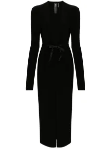 NORMA KAMALI - Deep V-neck Long Dress #1789656