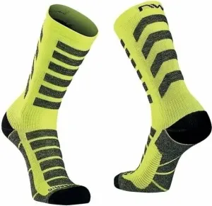 Northwave Husky Ceramic High Sock Yellow Fluo S Cycling Socks
