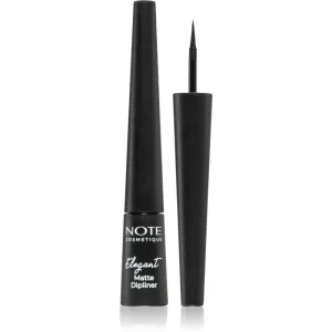 Note Cosmetique Elegant Matte Dipliner liquid eyeliner with a matt finish shade 01 Coal Black 2,5 ml