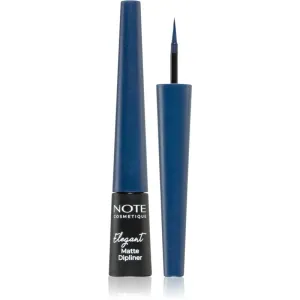 Note Cosmetique Elegant Matte Dipliner liquid eyeliner with a matt finish 03 Navy Blue 2,5 ml