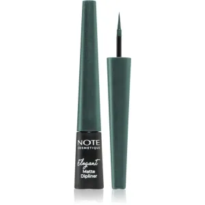 Note Cosmetique Elegant liquid eyeliner with a matt finish 04 Ocean Green 2,5 ml