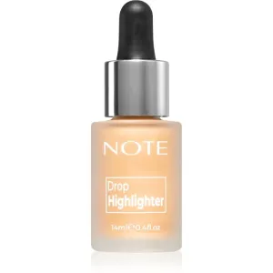 Note Cosmetique Drop Highlighter liquid highlighter with pipette stopper 02 Charming Desert 14 ml