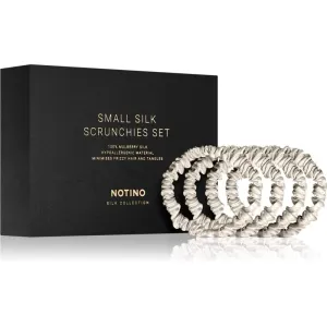 Notino Silk Collection Small Scrunchie Set set of silk scrunchies Cream shade