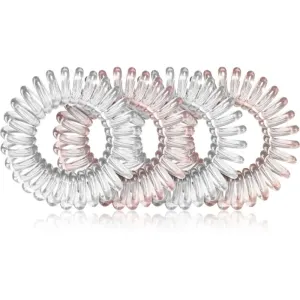 Notino Hair Collection Hair rings hair bands clear and nude 4 pc