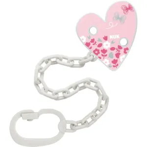 NUK Pacifier Chain dummy chain with clip Pink 1 pc