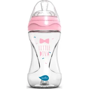 Nuvita Glass bottle Pink baby bottle Glass/Pink 240 ml