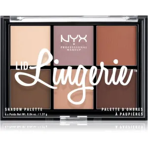 NYX Professional Makeup Lid Lingerie eyeshadow palette with 6 transition shades shade 01 Lingerie Shadow Palette 6 x 1.37 g