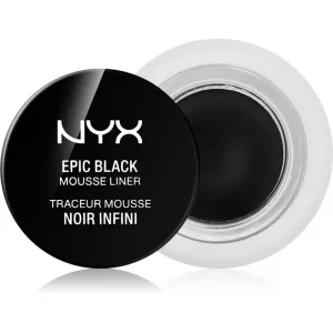 NYX Professional Makeup Epic Black Mousse Liner waterproof eyeliner shade 01 Black 3 ml #242792