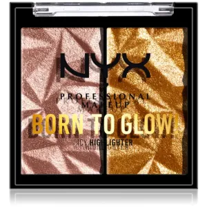 NYX Professional Makeup Born To Glow Icy Highlighter Highlighter Palette Shade 05 - Rock Candy 5,7 g