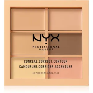 NYX Professional Makeup Conceal. Correct. Contour concealing and contouring palette shade 01 Light 6 x 1.5 g #246390