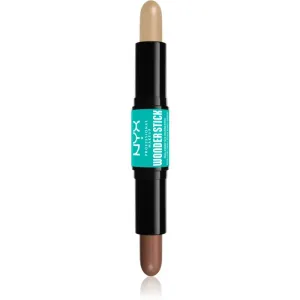 NYX Professional Makeup Wonder Stick Dual Face Lift dual-ended contouring stick shade 02 Universal Light 2x4 g