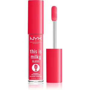 NYX Professional Makeup This is Milky Gloss Milkshakes hydrating lip gloss with fragrance shade 13 Cherry Milkshake 4 ml