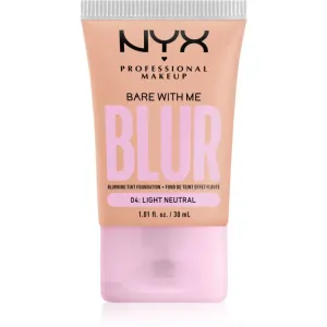 NYX Professional Makeup Bare With Me Blur Tint hydrating foundation shade 04 Light Neutral 30 ml