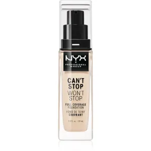 NYX Professional Makeup Can't Stop Won't Stop Full Coverage Foundation full coverage foundation shade 1.3 Light Porcelain 30 ml