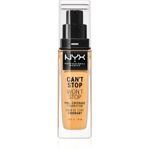 NYX Professional Makeup Can't Stop Won't Stop Full Coverage Foundation Full Coverage Foundation Shade 12.5 Camel 30 ml