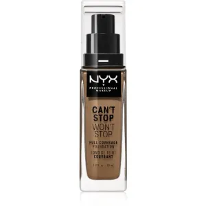 NYX Professional Makeup Can't Stop Won't Stop Full Coverage Foundation Full Coverage Foundation Shade 12.7 Neutral Tan 30 ml