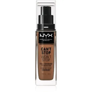 NYX Professional Makeup Can't Stop Won't Stop Full Coverage Foundation Full Coverage Foundation Shade Mahogany 30 ml