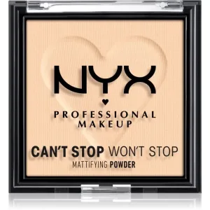 NYX Professional Makeup Can't Stop Won't Stop Mattifying Powder mattifying powder shade 02 Light 6 g
