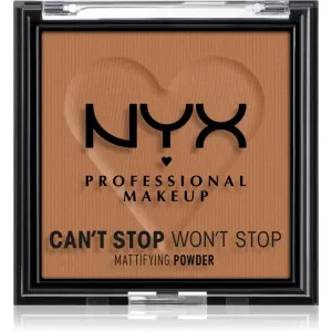 NYX Professional Makeup Can't Stop Won't Stop Mattifying Powder mattifying powder shade 08 Mocha 6 g