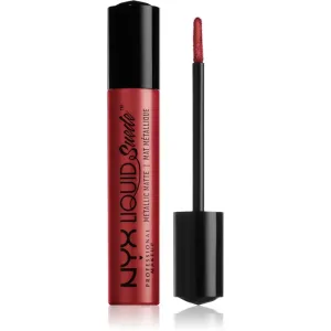 NYX Professional Makeup Liquid Suede™ Metallic Matte waterproof liquid lipstick with a metallic finish shade 37 Acme 4 ml