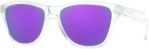 Oakley Frogskins XS 90061453 Polished Clear/Prizm Violet XS Lifestyle Glasses