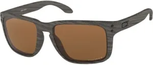 Oakley Holbrook XL 941706 Woodgrain/Prizm Tungsten Polarized XL Lifestyle Glasses