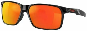 Oakley Portal X 94601759 Polished Black/Black/Prizm Ruby Polarized M Lifestyle Glasses