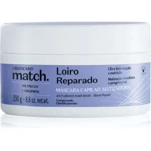 oBoticário Match regenerating mask for blonde hair 250 g