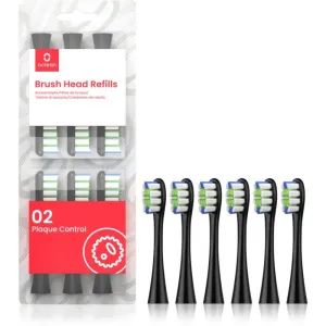 Oclean Brush Head Plaque Control toothbrush replacement heads Black 6 pc