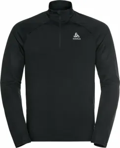Odlo The Essential Ceramiwarm Mid Layer Half Zip Black S Running sweatshirt