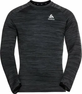 Odlo The Run Easy Warm Mid Layer Men's Black Melange S Running sweatshirt