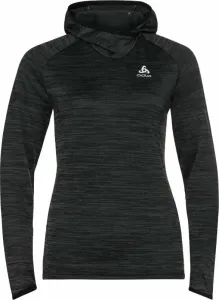 Odlo Women's Run Easy Mid Layer Hoody Black Melange XS Running sweatshirt