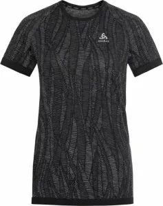 Odlo The Blackcomb Light Short Sleeve Base Layer Women's Black/Space Dye L Running t-shirt with short sleeves