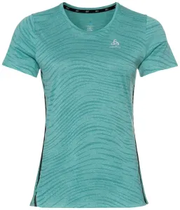 Odlo Zeroweight Engineered Chill-Tec T-Shirt Jaded Melange S Running t-shirt with short sleeves
