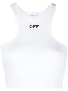 OFF-WHITE - Logo Cropped Top