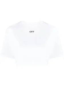 OFF-WHITE - Logo Cotton Cropped T-shirt #1815760