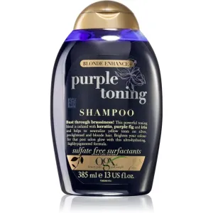 OGX Blonde Enhance+ Purple Toning purple shampoo neutralising yellow tones 385 ml