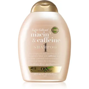 OGX Fight Fallout Niacin3 & Caffeine strengthening shampoo for hair loss 385 ml