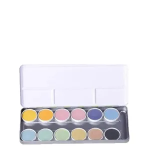Okonorm Nawaro Watercolour Paint Box Full Size, 12 Tablets in