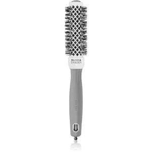 Olivia Garden Expert Shine Wavy Bristles White&Grey hairbrush průměr 25 mm 1 pc