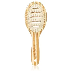 Olivia Garden Bamboo Touch flat brush for hair and scalp Nylon M 1 pc
