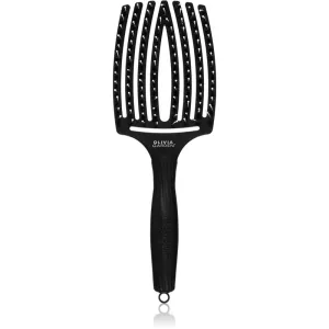 Olivia Garden Fingerbrush Combo large paddle brush with nylon and boar bristles Large 1 pc