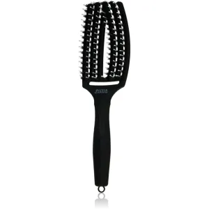 Olivia Garden Fingerbrush Combo large paddle brush with nylon and boar bristles Medium 1 pc
