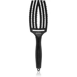 Olivia Garden Fingerbrush Double Bristles flat brush for easy combing 1 pc