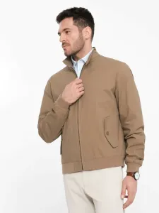 Ombre Clothing Harrington Jacket Brown