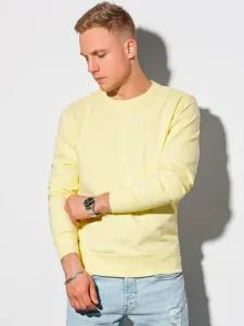 Ombre Clothing B1146 basic basic Sweatshirt Yellow #1623159